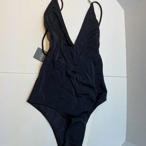 NWT Guess Jet Black One Piece - Small Ladies Swimsuit